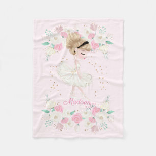 Sweet Ballerina Personalisiert Fleecedecke