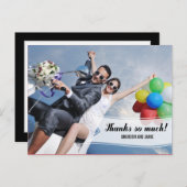 Sweet Banner Wedding Dankeschön Karte (Vorne/Hinten)