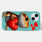 Sweet Bartded Dragon Green Valentine Case-Mate iPhone Hülle (Rückseite (Horizontal))