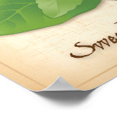 Sweet Basil Herb Poster (Ecke)