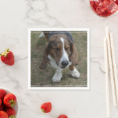 Sweet Basset Hound Serviette (Beispiel)