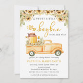 Sweet Baybee ist auf dem Weg zur Honeybee Baby Dus Einladung (Vorderseite)