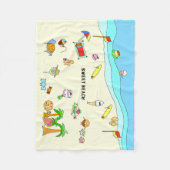 SWEET BEACH FLEECEDECKE (Vorderseite)