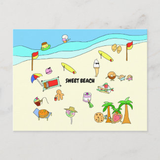 SWEET BEACH POSTKARTE
