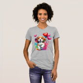 Sweet Beagle Pup Valentine T-Shirt (Vorne ganz)