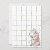 Sweet Bear Birthday Einladung (Rückseite)