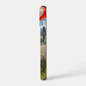 Sweet Bear Holding Herz-Shaped Ballon iPhone 15 Hülle (Linke Seite)