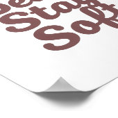 Sweet Bear in a Hoodie Positive Message Poster (Ecke)