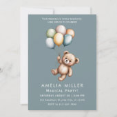 Sweet Bear Theme Party Einladung (Vorderseite)