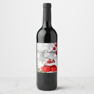 Sweet Beautiful Funkelnd, Christmas Tree Wine La Weinetikett
