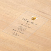 Sweet Bee Baby Shower  Acryleinladungen (Ablage )