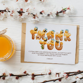 Sweet Bee Birthday Dankeskarte