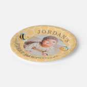 Sweet Bee Birthday Pappteller (Schrägansicht)