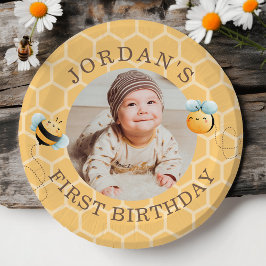 Sweet Bee Birthday Pappteller