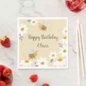Sweet Bee Birthday Serviette (Beispiel)