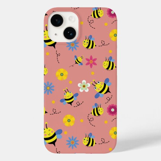 Sweet Bee Blossom Garden Case-Mate iPhone Hülle (Rückseite)