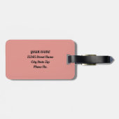 Sweet Bee Blossom Garden Gepäckanhänger (Rückseite horizontal)