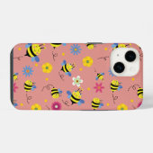 Sweet Bee Blossom Garden iPhone Hülle (Rückseite (Horizontal))