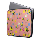 Sweet Bee Blossom Garden Laptopschutzhülle (Vorderseite Links)
