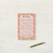 Sweet Bee Blossom Garden Post-it Klebezettel (Auf Schreibtisch)