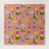 Sweet Bee Blossom Garden Puzzle (Horizontal)