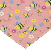 Sweet Bee Blossom Garden Tischdecke (Schrägansicht)