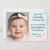 Sweet Bee First Birthday Personalized Invite (Vorderseite)