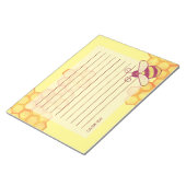 Sweet Bee Honeycomb Custom Notepad Notizblock (angewinkelt)