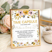 Sweet Bee One Time Capsule Table Sign Sockelschild