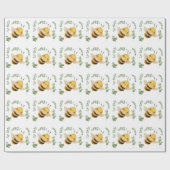 Sweet Bee Wrapping Paper Geschenkpapier (Flach)