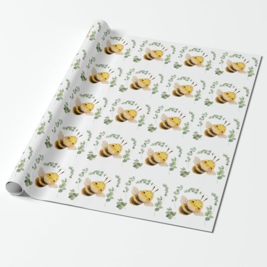Sweet Bee Wrapping Paper Geschenkpapier (Ungerollt)