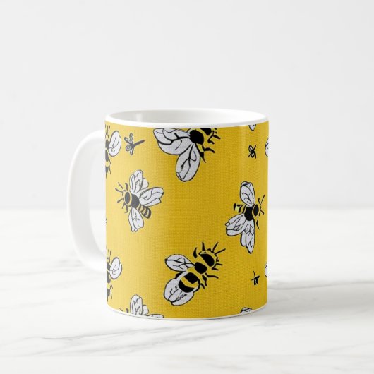 Sweet Bees Mug Kaffeetasse (Vorderseite Links)