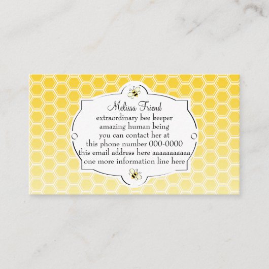 Sweet Beet Business Card Visitenkarte (Vorderseite)