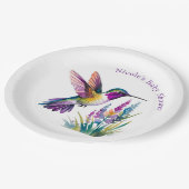 Sweet Beginnend: Eine Babydusche-Feier Pappteller (Schrägansicht)