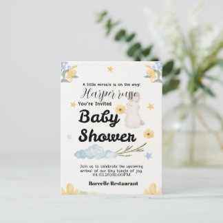 Sweet Beginnings Baby Shower Collection Einladungspostkarte