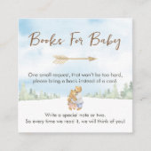 Sweet Beige Forest Bear Books for Baby Begleitkarte (Vorderseite)