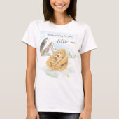 Sweet Beige Mountain Watercolor Bear Hug T-Shirt (Vorderseite)