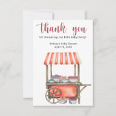 Sweet berries baby shower - thank you dankeskarte (Vorderseite)