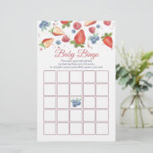 Sweet Berry Baby Shower Bingo Game (Stehend Vorderseite)