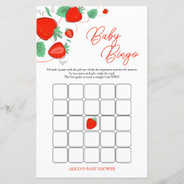 Sweet Berry Baby Shower Bingo Game