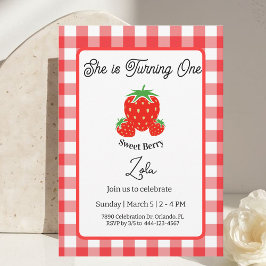 Sweet Berry Birthday Invitation Birthday Card Einladung