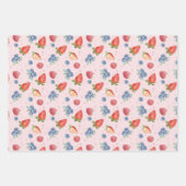 Sweet Berry Birthday Wrapping Paper Sheets Geschenkpapier Set (Vorderseite 2)