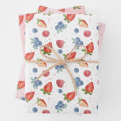 Sweet Berry Birthday Wrapping Paper Sheets Geschenkpapier Set (Beispiel)