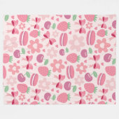 Sweet Berry Bliss Fleecedecke (Vorderseite (Horizontal))