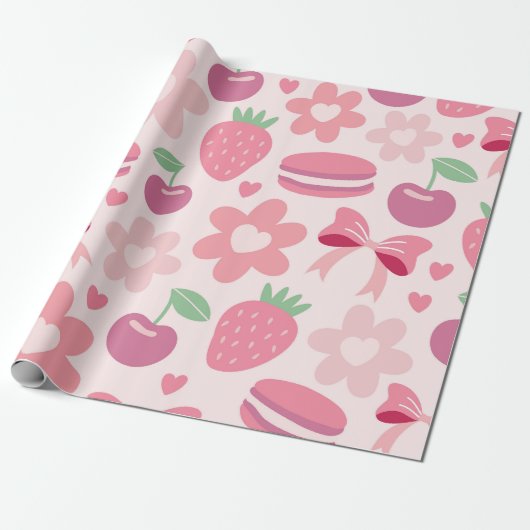 Sweet Berry Bliss Geschenkpapier (Ungerollt)