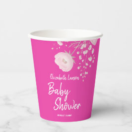 Sweet Berry Color Wild Blume Baby Shower Pappbecher