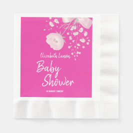 Sweet Berry Color Wild Blume Baby Shower Serviette