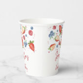 Sweet Berry First Geburtstag Pappbecher (Rechts)