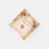 Sweet Berry Garden 1st Birthday Serviette (Ecke)