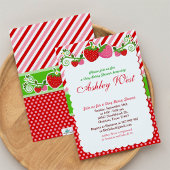 Sweet Berry Strawberry Baby Shower Einladung